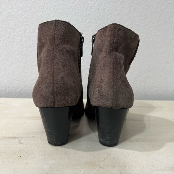 Frye Grey Suede Jennifer Ankle Boots - Picture 7 of 9
